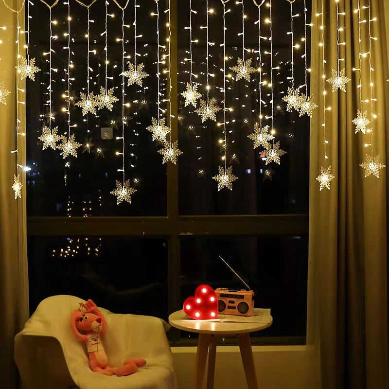 Christmas Decoration LED Snowflake Curtain Light