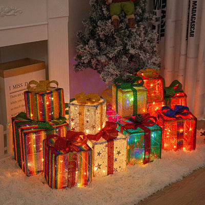 3-Piece Luminous Christmas Gift Box Set