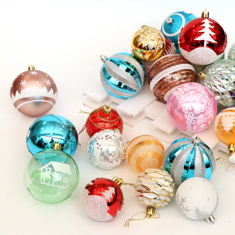 6cm Bright Christmas Baubles – Set of 24