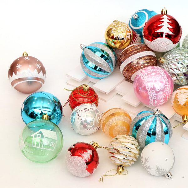 6cm Bright Christmas Baubles – Set of 24