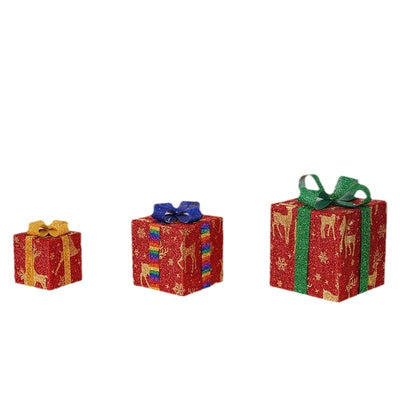 3-Piece Luminous Christmas Gift Box Set